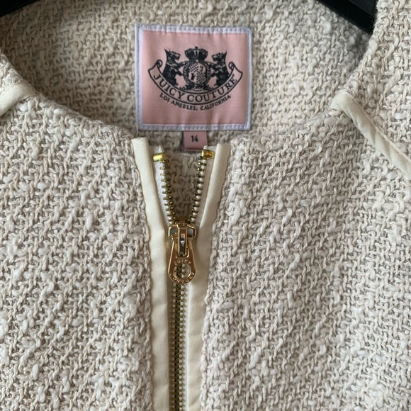 Juicy Couture BEIGE TWEED JACKET - Picture 3 of 6